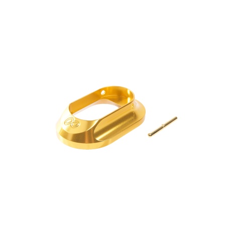 Airsoft Masterpiece Hugh Infinity Magwell for Aluminum Grip for Tokyo Marui Hi-Capa (Gold)