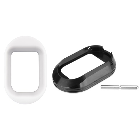 Airsoft Masterpiece Magwell w/ POM Base for Hi-Capa Pistols [L Style] - BLACK