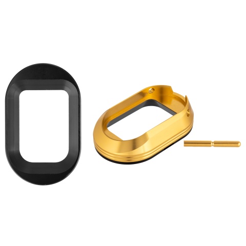 Airsoft Masterpiece Magwell w/ POM Base for Hi-Capa Pistols [L Style] - GOLD