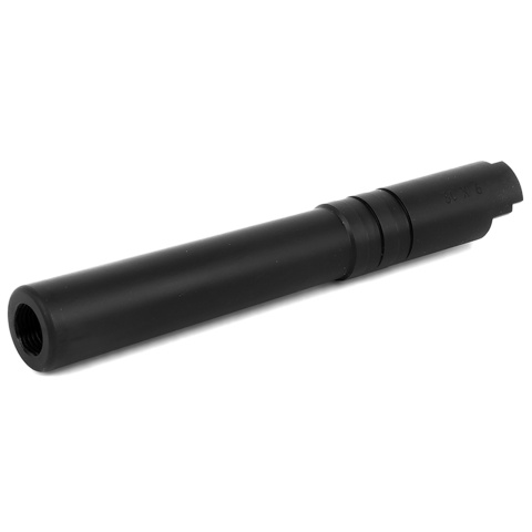 Airsoft Masterpiece 9x19 Steel Threaded Fixed Outer Barrel for 5.1 Hi-Capa (Color: Black)