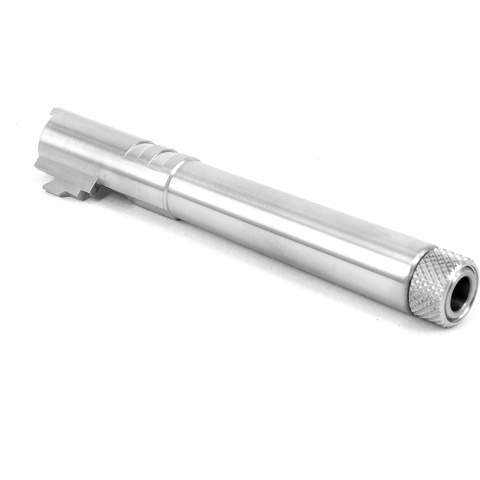 Airsoft Masterpiece Fix Outer Barrel with Threads for Hi-Capa 5.1 GBB Pistols (Color: Silver)