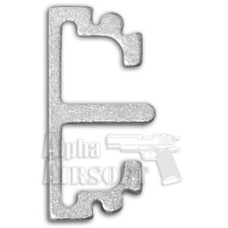 Airsoft Masterpiece Aluminum Puzzle Front Flat Long Trigger (SILVER)