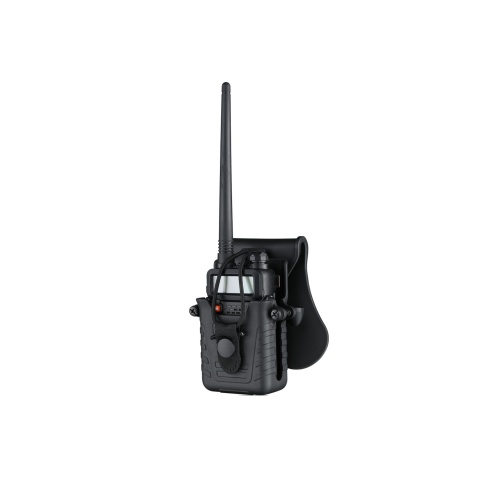 Amomax Tactical Hard Shell Radio Holder (Color: Black)