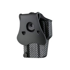 Amomax Multi-Fit Right Handed Tactical Holster (Color: Carbon Fiber/ Black)