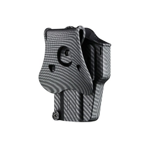 Amomax Multi-Fit Right Handed Tactical Holster (Color: Carbon Fiber)