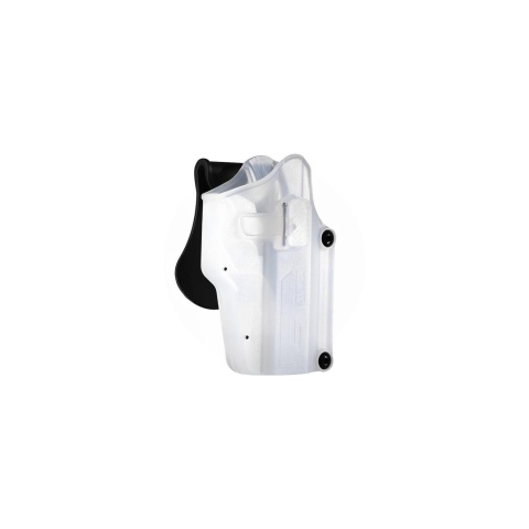 Amomax Q.R. Universal Polymer Paddle Holster (Frosted Clear White)