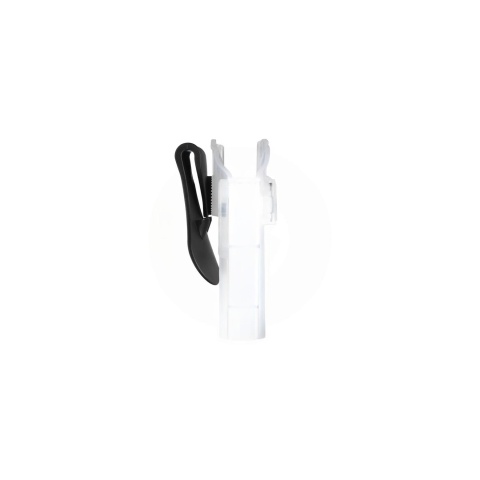 Amomax Q.R. Universal Polymer Paddle Holster (Frosted Clear White)
