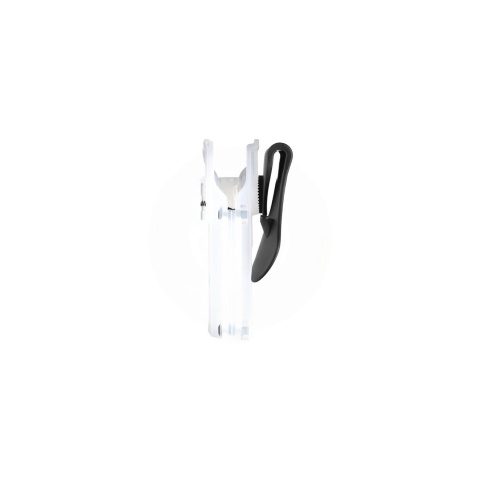 Amomax Q.R. Universal Polymer Paddle Holster (Frosted Clear White)