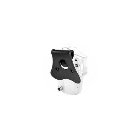 Amomax Q.R. Universal Polymer Paddle Holster (Clear White)