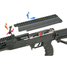 Arcturus AK-12K Steel Bodied Modernized Airsoft AEG Rifle- Black  (Deans Connector)