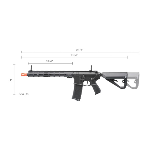 Arcturus Sword Mod 1 Carbine 13.5 Inch Airsoft M4 AEG LITE Rifle (Color: Black)