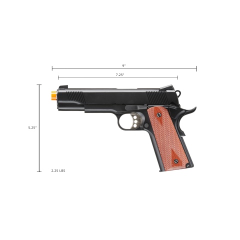 Army Armament Full Metal R30-4 1911 Gas Blowback Airsoft Pistol (Color: Black)