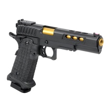 Army Armament R608 Hi-Capa Gas Blowback Airsoft Pistol (Color: Black)