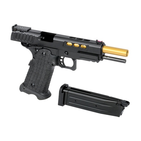 Army Armament R608 Hi-Capa Gas Blowback Airsoft Pistol (Color: Black)