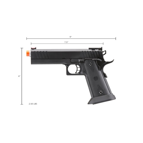 Army Armament R609 Hi-Capa Gas Blowback Airsoft Pistol (Color: Black)