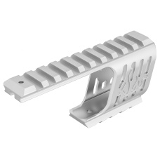 ASG CNC Machined Aluminum Rail Mount for ASG Dan Wesson 715 Replica Revolvers (Silver)