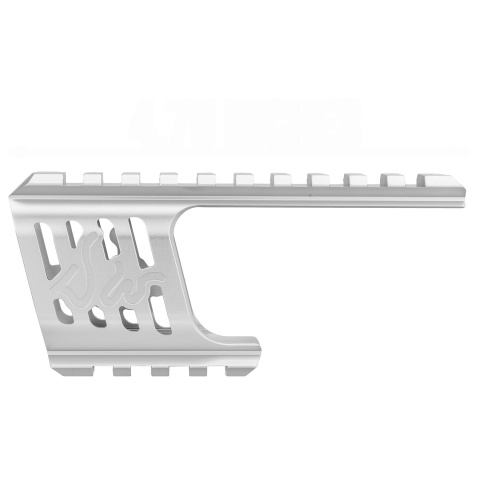 ASG CNC Machined Aluminum Rail Mount for ASG Dan Wesson 715 Replica Revolvers (Silver)