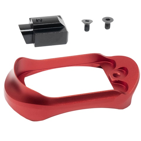 Action Army One-Piece Aluminum Magwell for AAP-01 Gas Blowback Pistol (Color: Red)