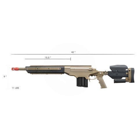 ASG APO Ashbury ASW338LM Spring Bolt Action Sniper Airsoft Rifle (Tan)