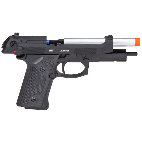 ASG M9A1 Heavyweight Airsoft Gas Blowback Pistol (Black w/ Silver Barrel)