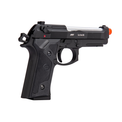 ASG M9A1 Heavyweight Airsoft Gas Blowback Pistol (Black w/ Silver Barrel)