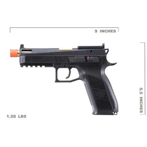 ASG CZ P-09 Optic Ready CO2 Blowback Pistol (Black)