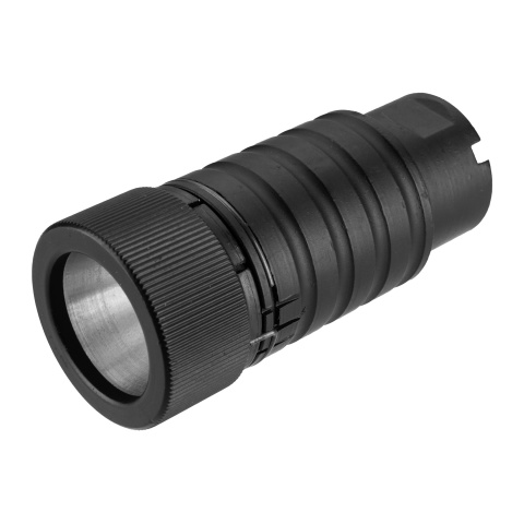 Double Bell AK Series Airsoft Flash Hider Amplifier [14mm CCW] - BLACK
