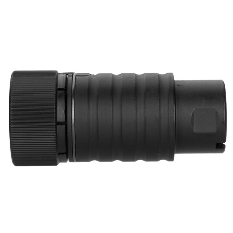Double Bell AK Series Airsoft Flash Hider Amplifier [14mm CCW] - BLACK