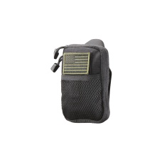 Code 11 Pocket Pouch with U.S. Flag Patch (Color: Black)