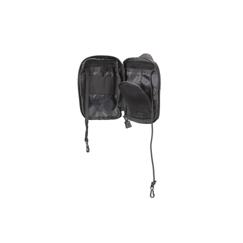 Code 11 Pocket Pouch with U.S. Flag Patch (Color: Black)