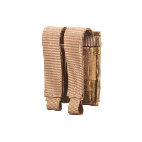 Code 11 Molle Double Pistol Magazine Pouch (Color: Tan)