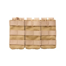 Code 11 M4 Open Top Triple Magazine Pouch (Color: Tan)