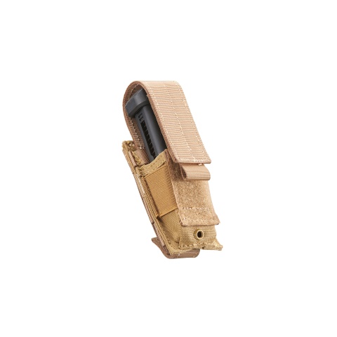 Code 11 Single Pistol Magazine Pouch (Color: Tan)
