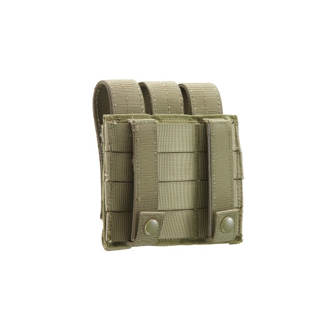 Code 11 Molle Triple Pistol Magazine Pouch (Color: OD Green)