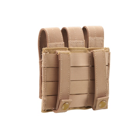 Code 11 Molle Triple Pistol Magazine Pouch (Color: Tan)