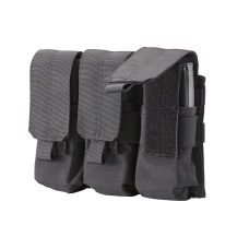 Code 11 Molle Ready Triple M4 Magazine Pouch (Color: Black)