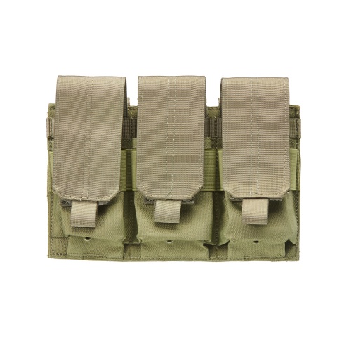 Code 11 Molle Ready Triple M4 Magazine Pouch (Color: OD Green)