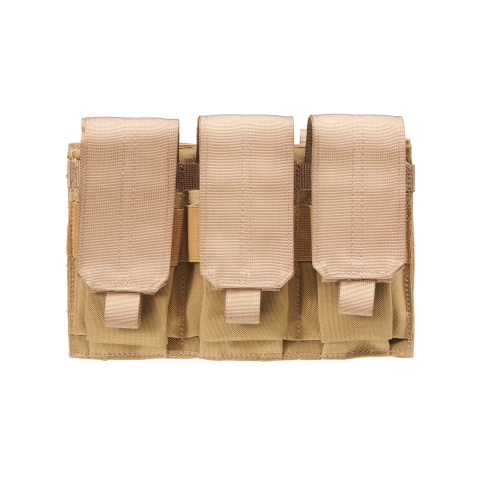 Code 11 Molle Ready Triple M4 Magazine Pouch (Color: Tan)