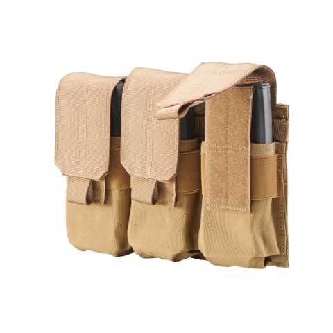Code 11 Molle Ready Triple M4 Magazine Pouch (Color: Tan)