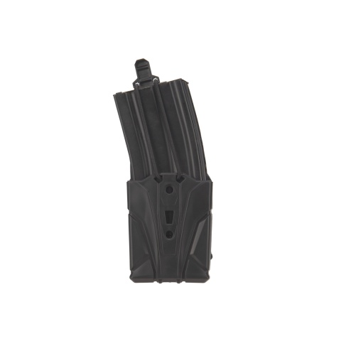 Lancer Tactical Hard Shell M4 Magazine Holder for Belts (Color: Black)