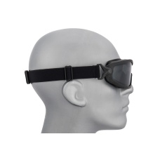 Lancer Tactical Double Layer Airsoft Goggles [Smoke Lens] - BLACK