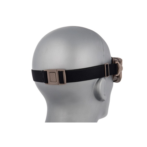 Lancer Tactical Double Layer Airsoft Goggles [Clear Lens] - TAN