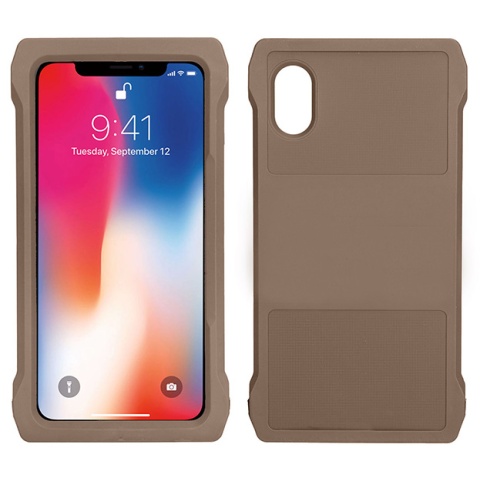 Lancer Tactical iPhone XS Max MOLLE Mobile Case - TAN