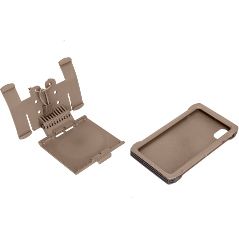 Lancer Tactical iPhone XS Max MOLLE Mobile Case - TAN