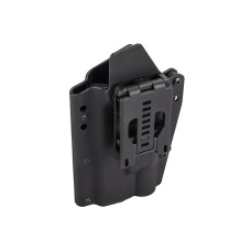 Lancer Tactical Light Bearing Hard Shell Holster for Glock 17 [Large] - BLACK