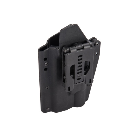 Lancer Tactical Light Bearing Hard Shell Holster for Glock 17 [Large] - BLACK