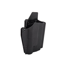 Lancer Tactical Light Bearing Hard Shell Holster for Glock 17 [Large] - BLACK