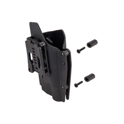 Lancer Tactical Light Bearing Hard Shell Holster for Glock 17 [Large] - BLACK