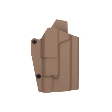 Lancer Tactical Light Bearing Hard Shell Holster for Glock 17 [Large] - TAN