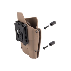 Lancer Tactical Light Bearing Hard Shell Holster for Glock 17 [Large] - TAN
